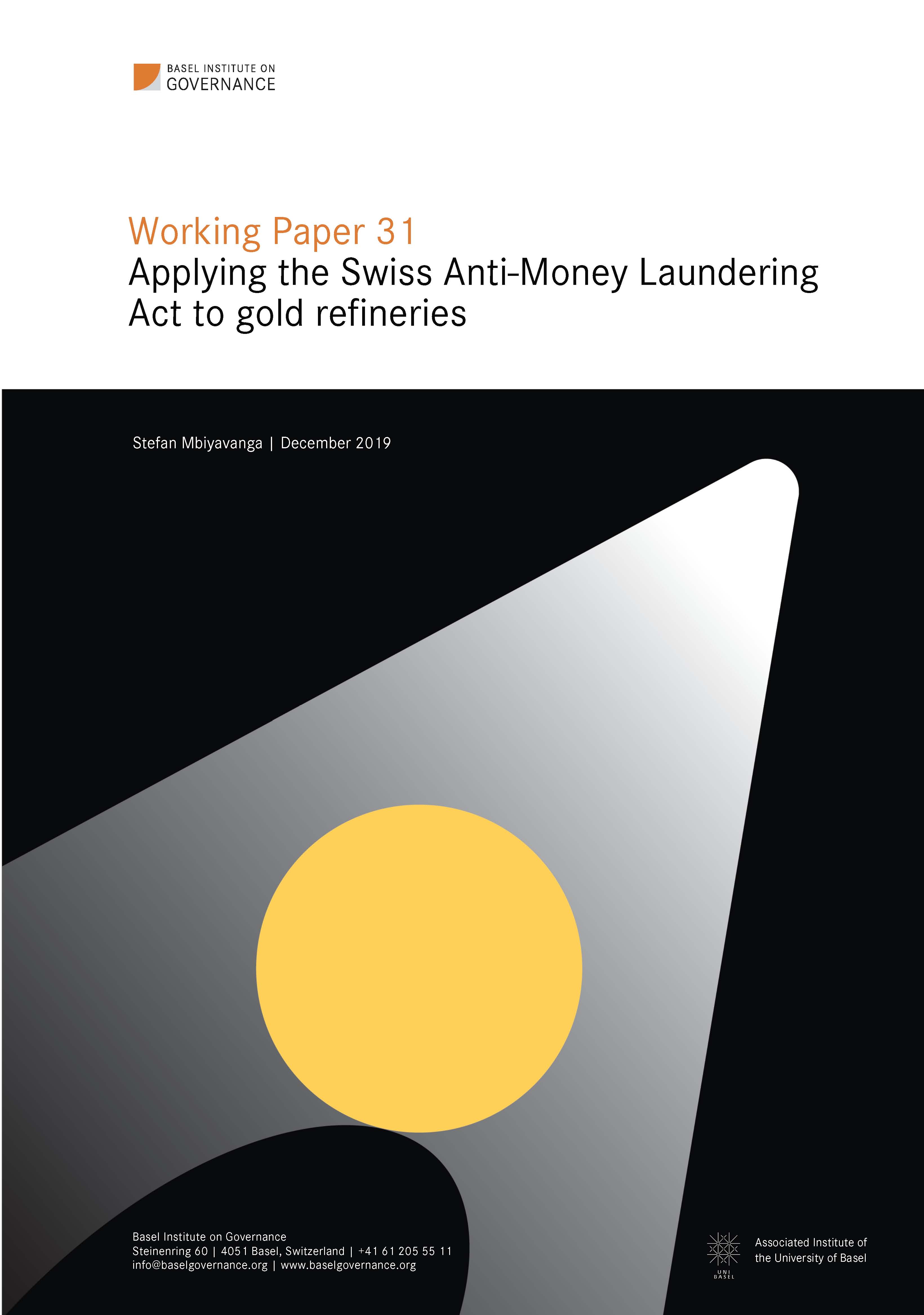 Cover page of Working Paper 31 English version