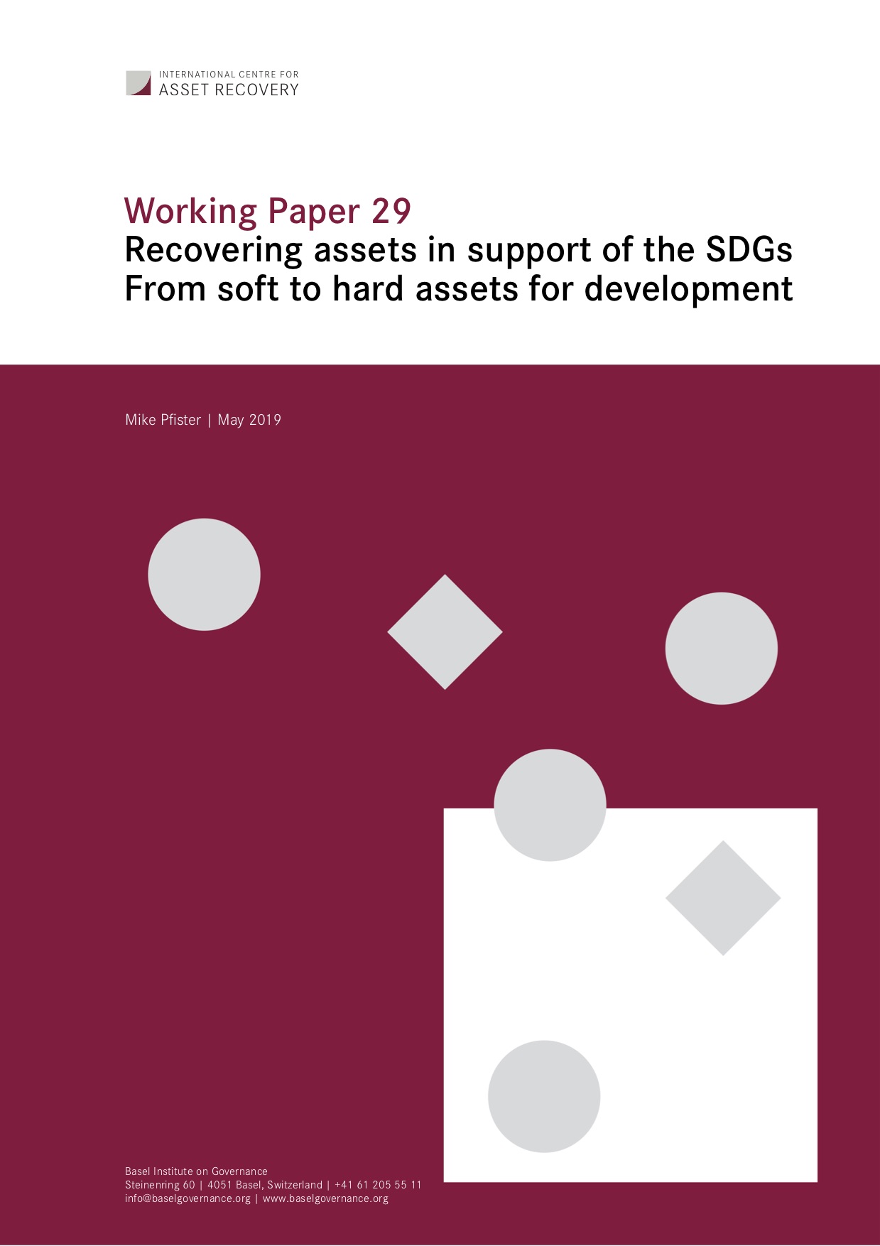 Cover page of Working Paper 29