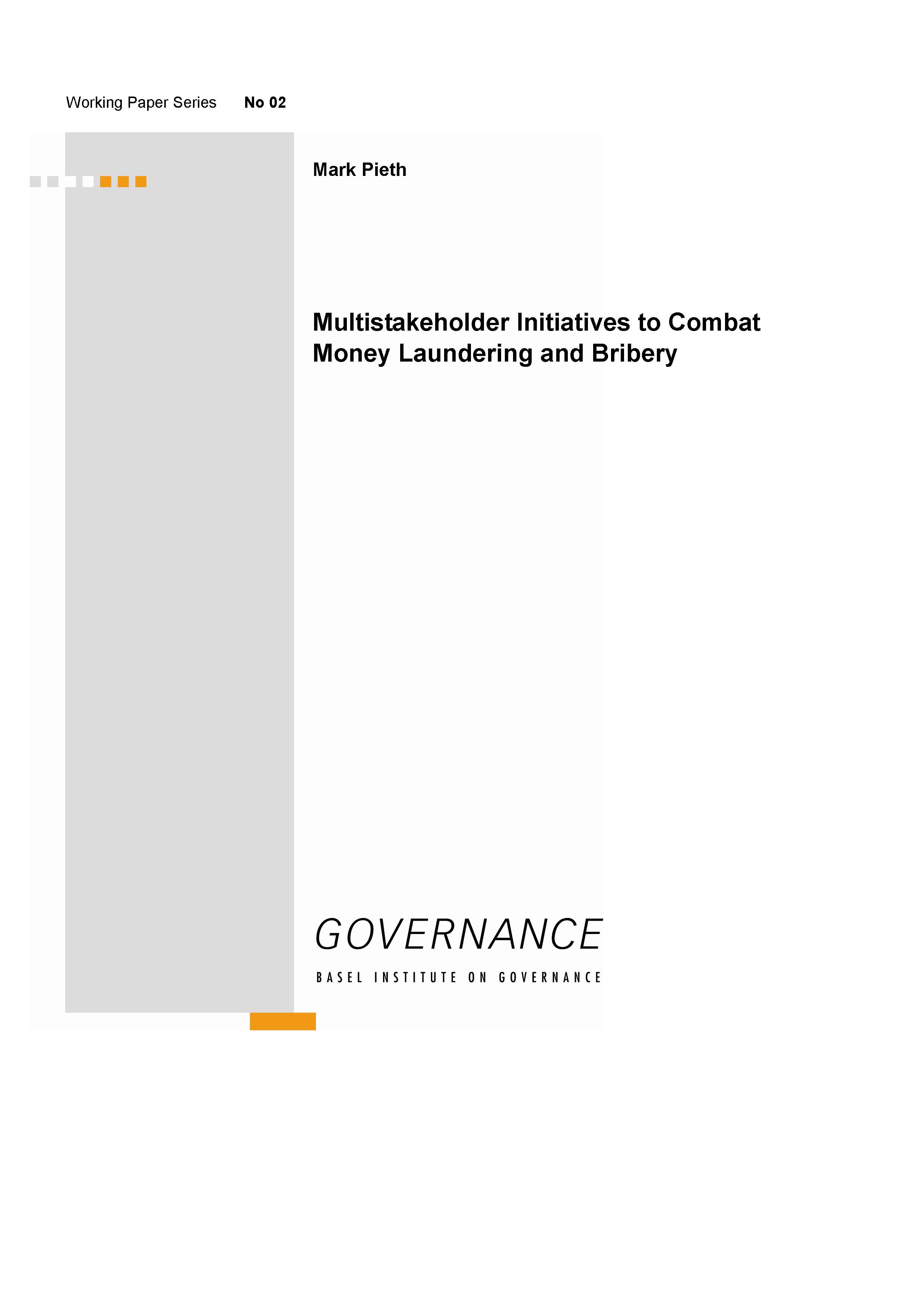 Cover page of Working Paper 20