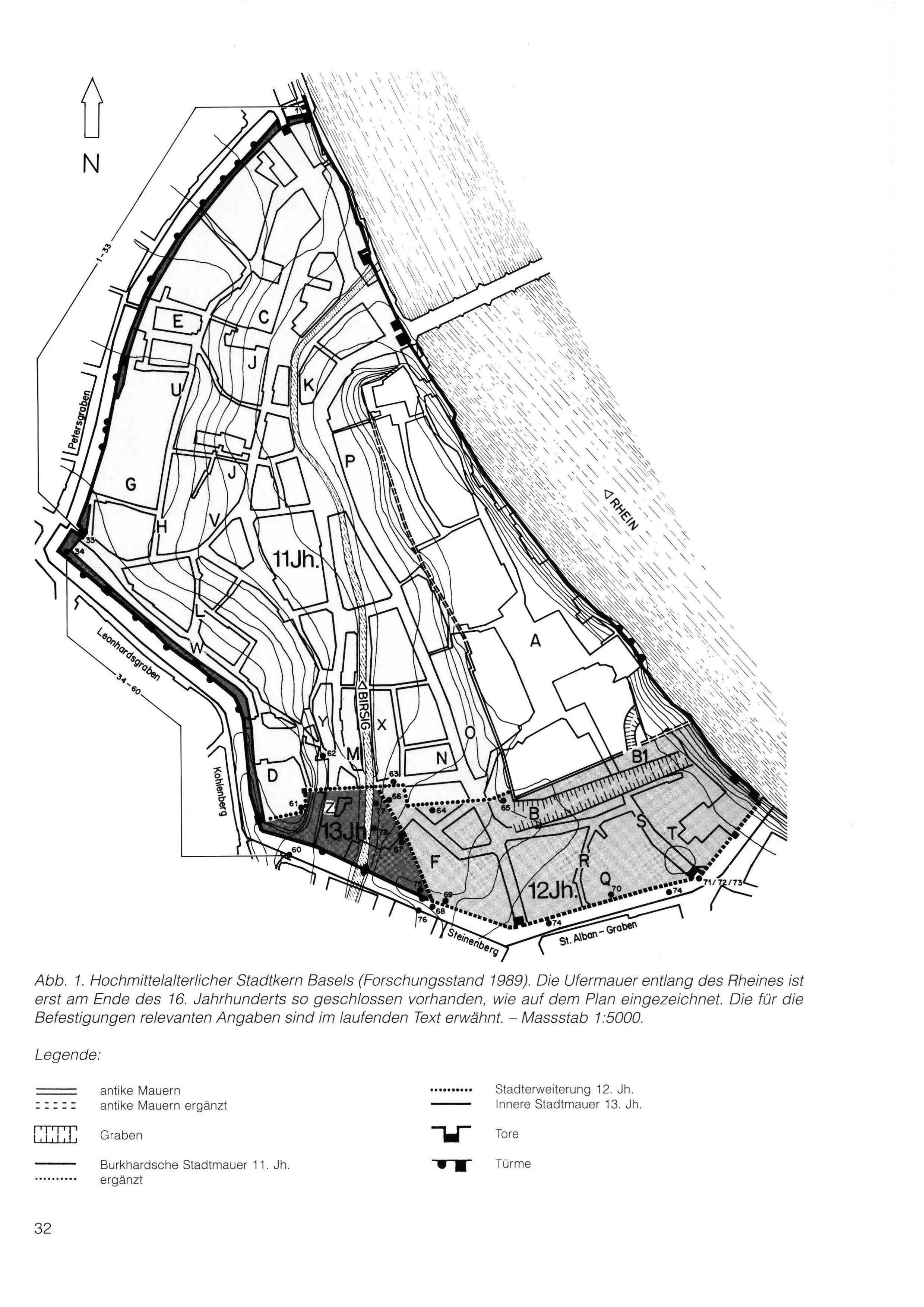 Hochmittelalterliche Stadtbefestigung Basels