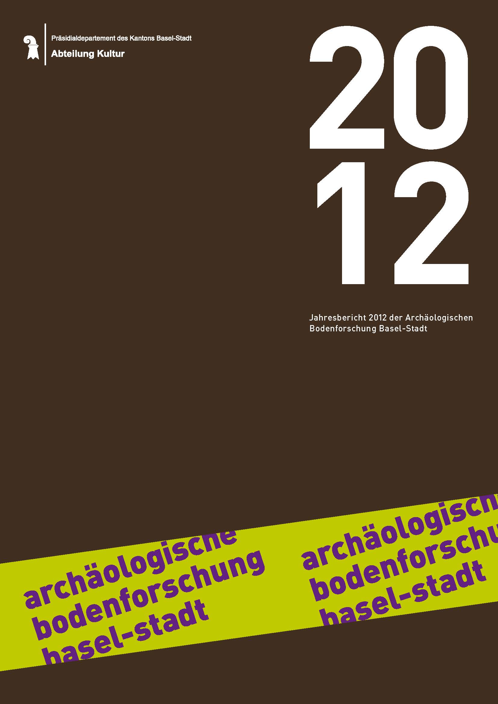 Vorderseite des Jahresberichts 2012