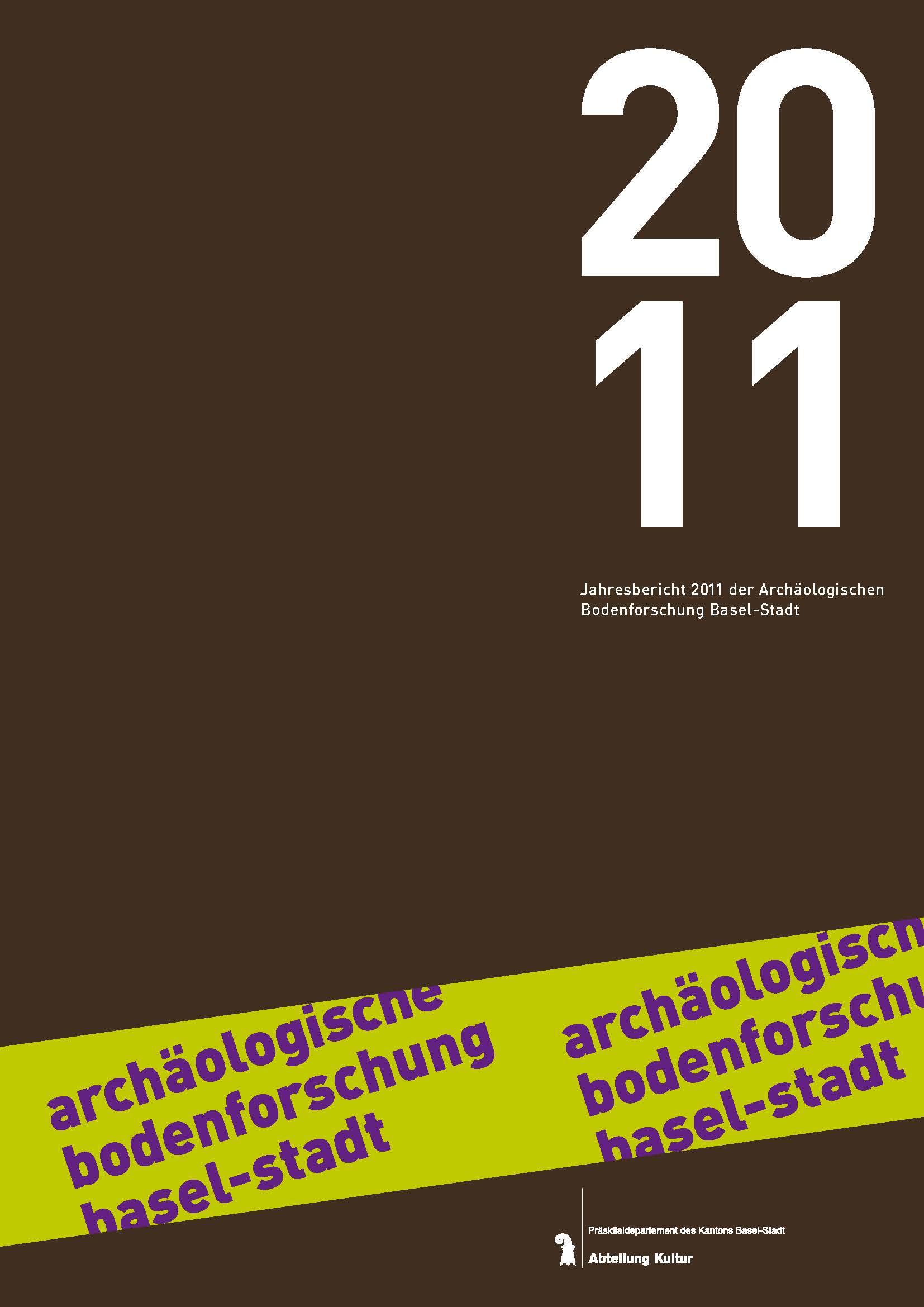 Vorderseite des Jahresberichts 2011