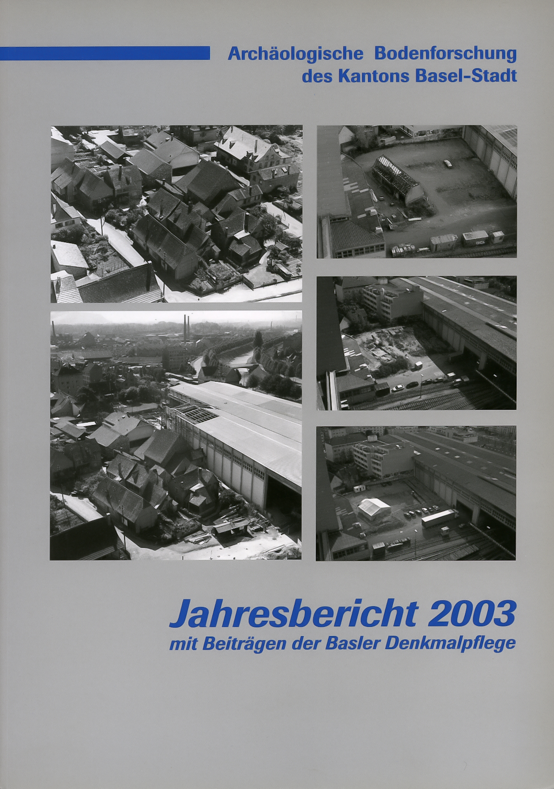 Vorderseite des Jahresberichtes 2003