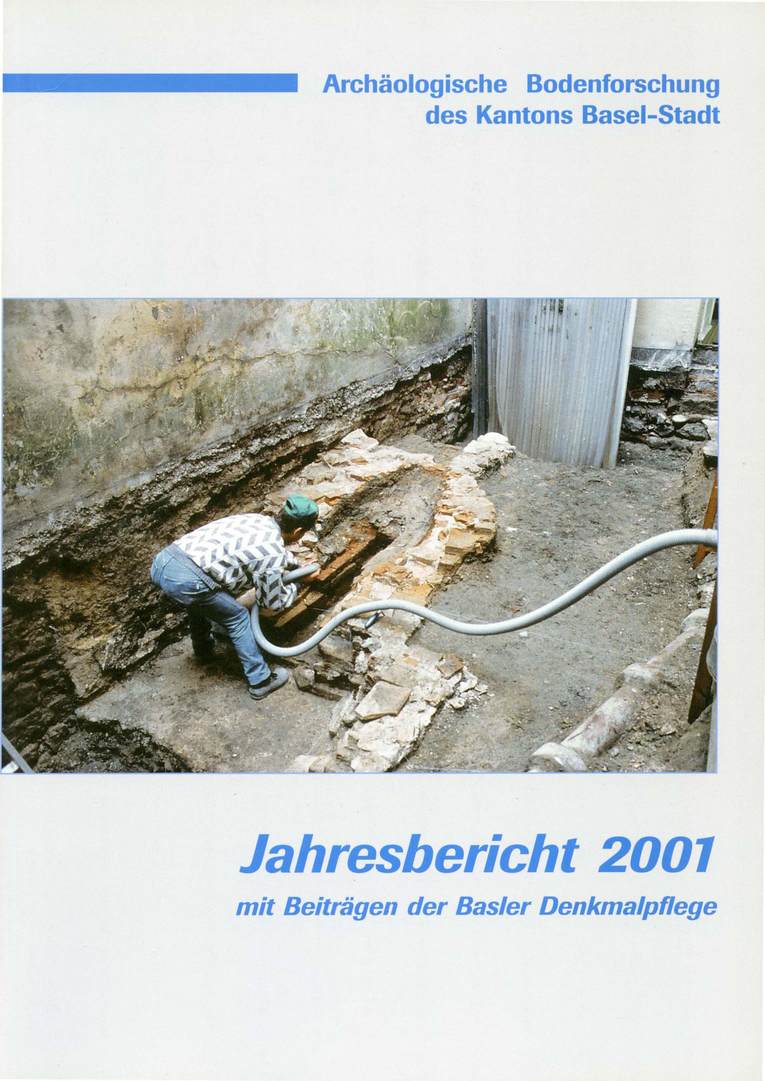 Vorderseite des Jahresberichts 2001