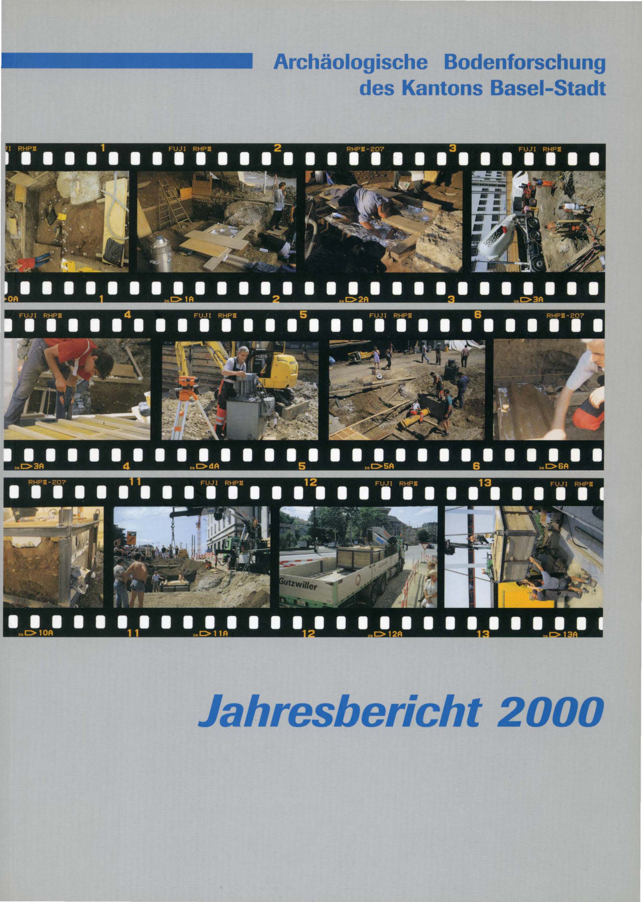 Vorderseite des Jahresberichts 2000